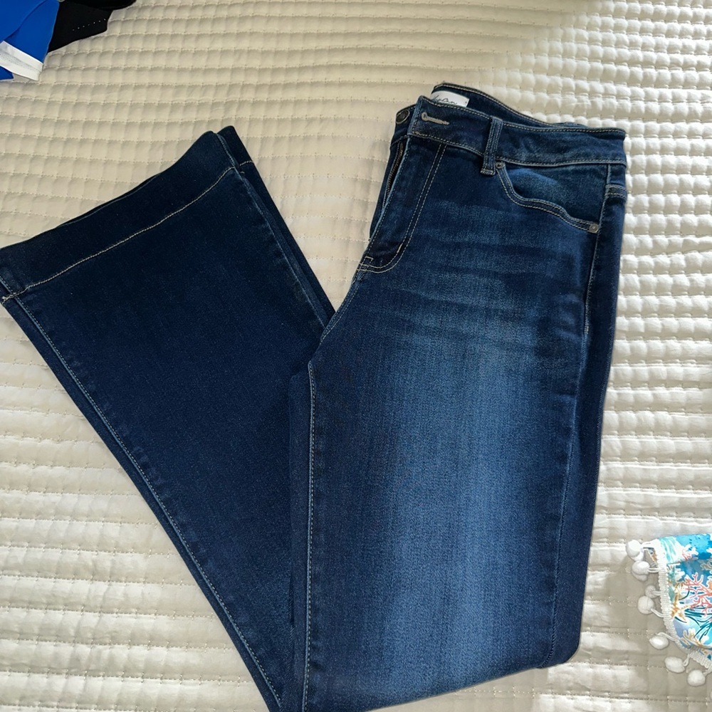 KanCan Blue Flare Wide Leg Jeans